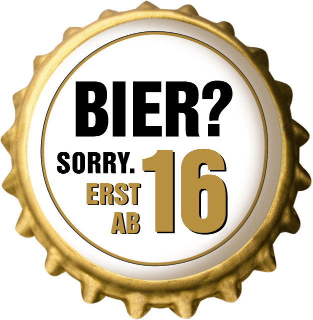 Bier? Sorry, erst ab 16.